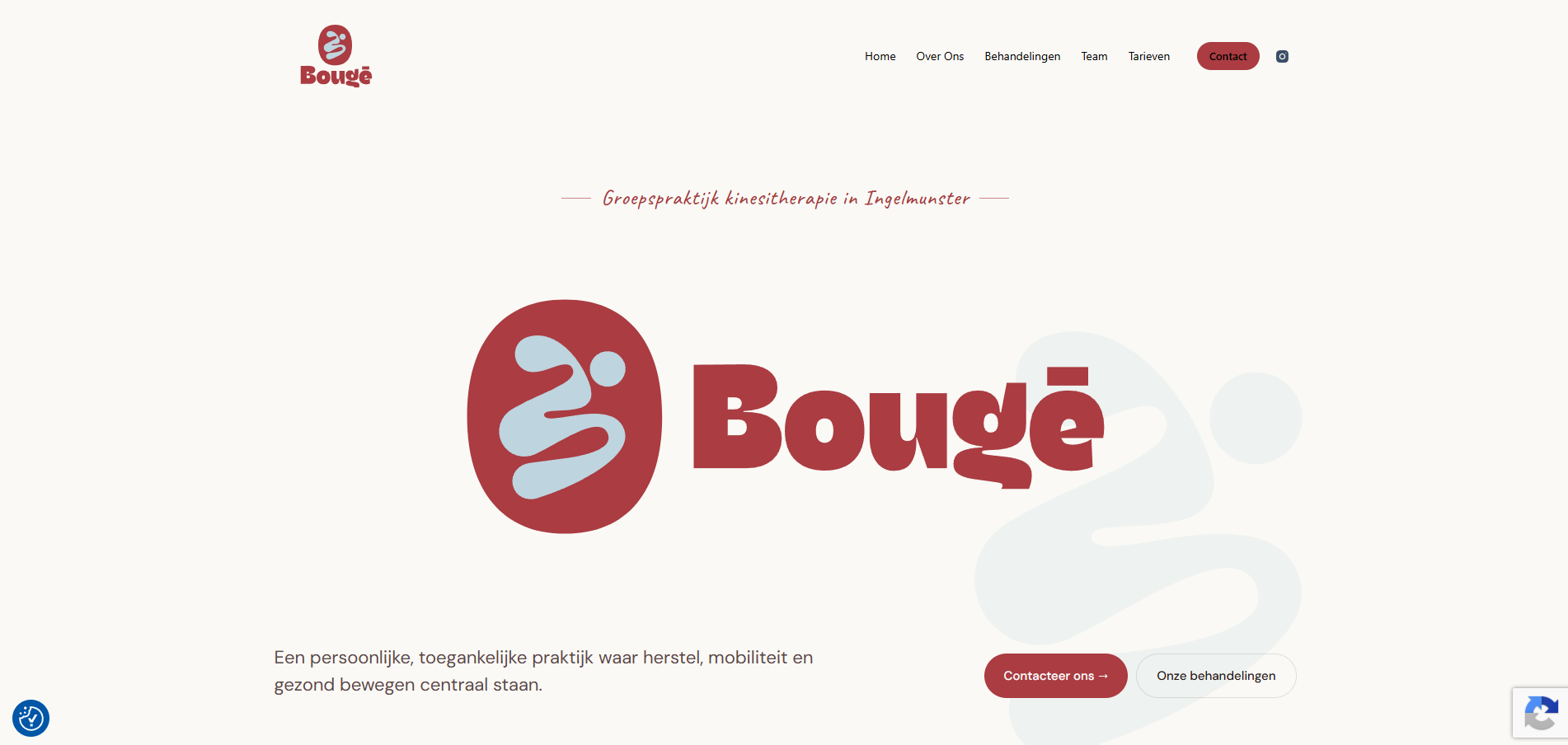 Floris Daenens websiteproject kine bougé